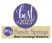 Banner honoring PartnerMD as the winner of the Best Concierge Medicine Practice award from My Sandy Springs magazine