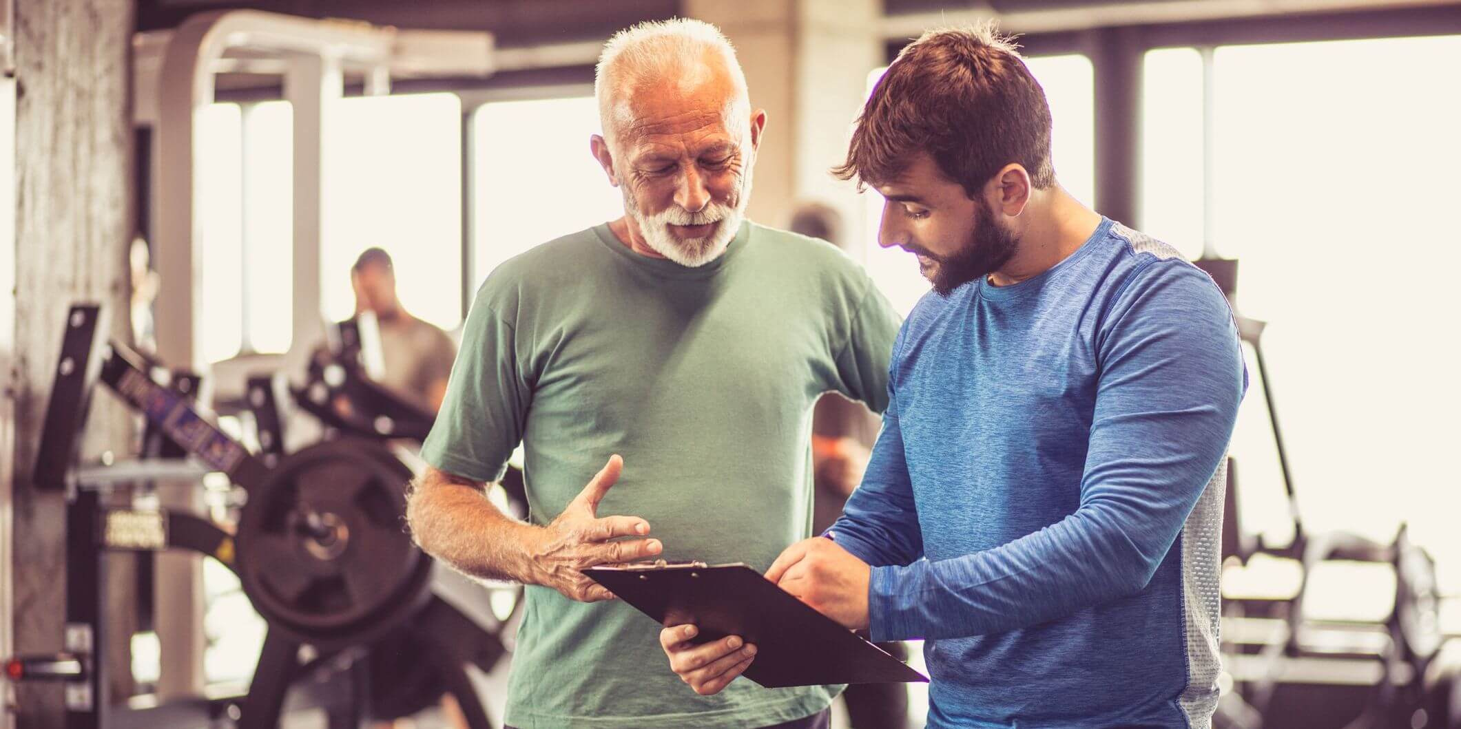 health coach showing patient a health plan